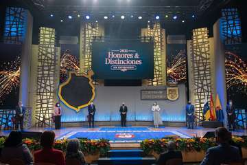 Ceremonia de entrega de Honores y Distinciones 2021 del Cabildo de Gran Canaria/TA.